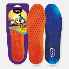 Plantilla Fly Runner Comfort Star: Absorción de Impactos y Mejor Agarre - Tecnología de Tracción, Ultraligero (26-27)