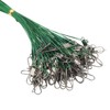 Fishing Wire Leader, Swivels Snap 100PCS Protective Fishing Leader for
