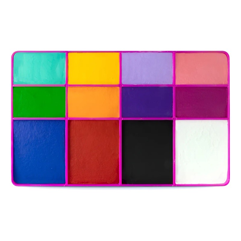 Maquillaje Colibrix Base De Agua Paleta Básica Rosa