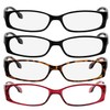 TruVision Readers Reading Glasses - 9503H -2Black-Tortoise-Red-1.75