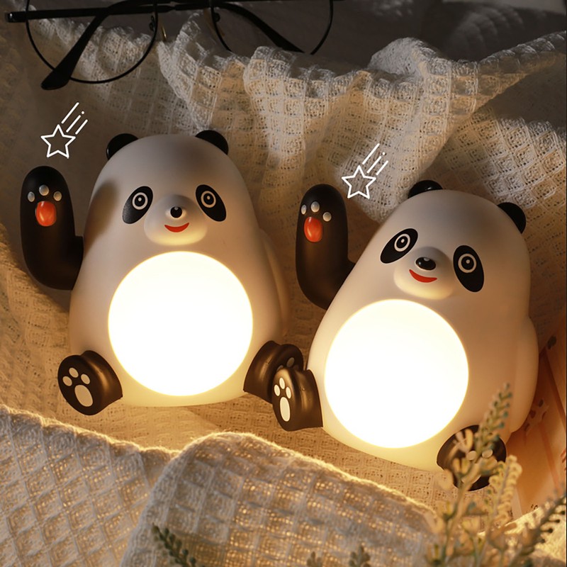 Panda Night Light Energy Saving Simple Cute LED Bedside Night