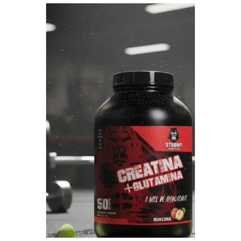 Creatina Glutamina 1 Kg Strong Protein 50servicios
