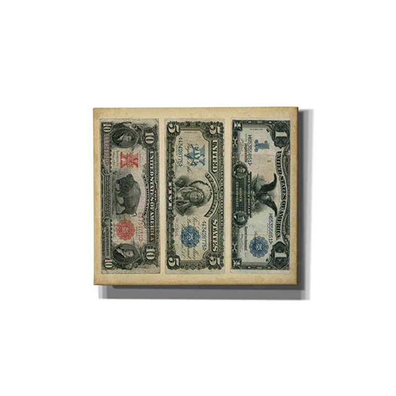 Epic Graffiti 'Antique Currency VI' by Vision Studio Canvas Wall