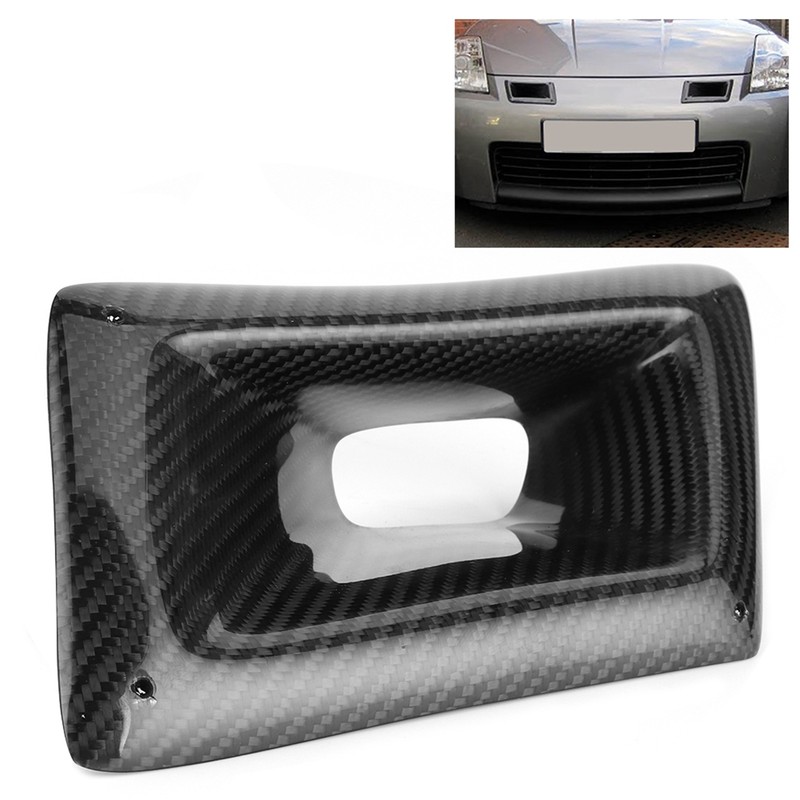 Carbon Fiber Bumper Air Vent Intake Duct Car Accessory Fit