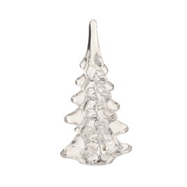 Creative Co-Op Glass Christmas Tree Decor, Clear
