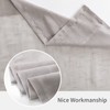 MIULEE Half Window Linen Sheer Curtain Valance Elegant Short Semitransparent