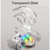 Lancoon Kabellose Gaming Maus Transparente Mechanische Maus mit 2.4G Optischem