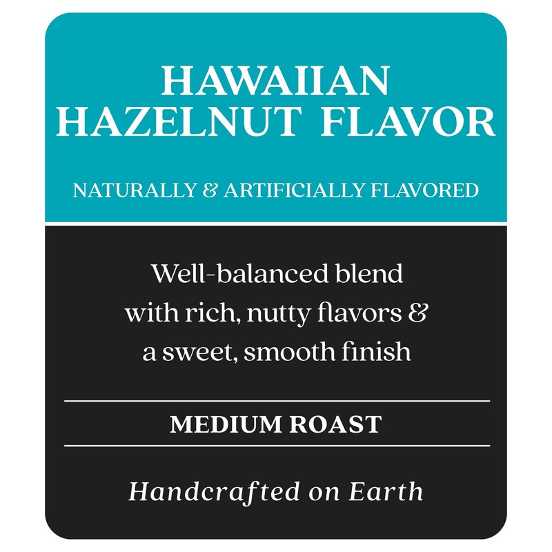 Copper Moon Medium Roast Whole Bean Coffee, Hawaiian Hazelnut Blend,