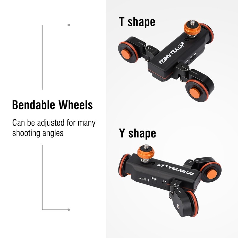 YELANGU L4X Mini Motorized Electric Track Slider Motor Dolly Truck