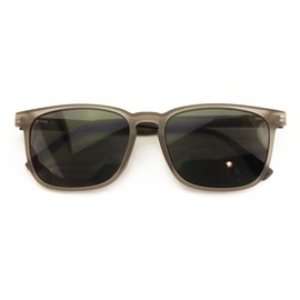 V.W.E. Large Men Wood Grain Printed Temple Progressive Bifocal Reading SunGlasses - No Line Clear on Top Bifocals Reader 148MM (Grey, 1.00, x)