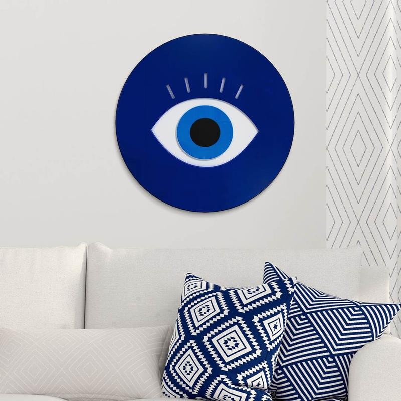 Evil Eye - Size: 19x19, EVIL EYE: Blue