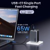 USB C Charger Block 130W, GaN IV 3-Port Compact Wall