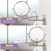 Wall Mounted Makeup Mirror, 1X/5X Magnifying Mirror Double Sided, 8