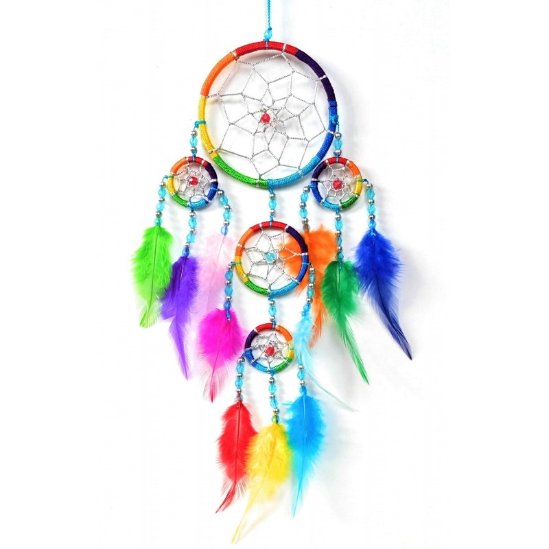 DREAM CATCHER FOR BOYS AND GIRLS RAINBOW DREAMCATCHER BEDROOM DECORATION