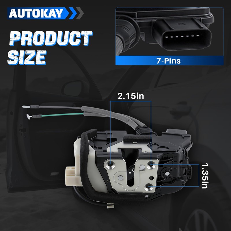 AUTOKAY 813102P000 Front Left Driver Side Door Lock Latch Actuator