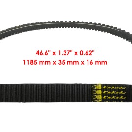Caltric CVT Drive Belt fits Polaris IQ 600 2008-2015 / Switchback 600 2008-2014 3211122