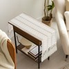 yuboo Boho Table Runner Short, Fall Beige Macrame Coffee Table