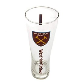 West Ham Offizielles Hohes Bierglas, mehrfarbig