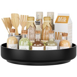 EKNITEY Lazy Susan Drehteller 33 cm küchen drehteller Organizer Organizer drehbar kühlschrank küche aufbewahrung & Organisation