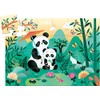 DJECO 37282 P. Silhouette Leo the Panda Robot Snap-on Puzzles,