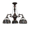Chloe Lighting Serenity Victorian-Style 3-Light Dark Bronze Finish Mini Chandelier