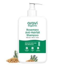 Aravi Organic Rosemary Hair Growth Shampoo - Enriched with Rosemary, Methi Dana & Hibiscus - For All Hair Types - For Men & Women - Sulfate & Paraben Free 6.7 FL Oz / 200 ml