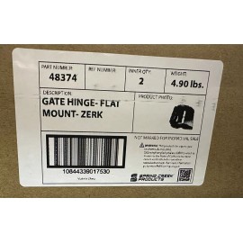 Spring Creek (Pair) 2 Pieces Gate Hinge - HD Flat Mount With Grease Zerk - Same Side