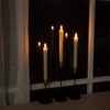 Homemory 12 Pcs Real Wax Flameless Taper Candles with Remote