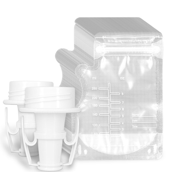 Breastmilk Storage Bag Adapters Compatible with Breast Pump - Extra