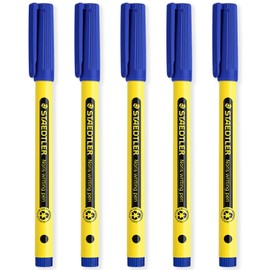 STAEDTLER 307 Noris Writing Pen - Handwriting Pens - 0.6mm Line Width - Ideal for School, Work, Office, etc (Blue)
