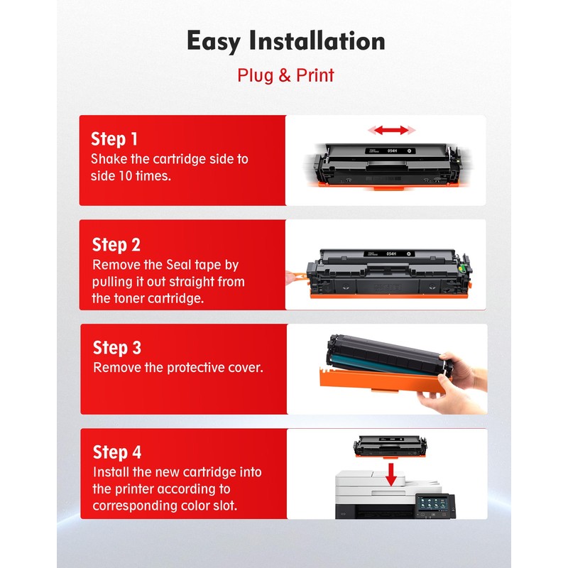 054H Black Toner Cartridge Set 2 Black - High Yield