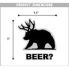 Beer Bear Funny Vinyl Sticker 5 Inch
