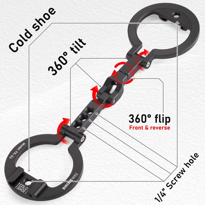 Dual Magnetic Ring Phone Mount - Foldable 360° Rotation CNC