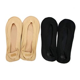 FRCOLOR 3D Padded Arch Support Boat Socks for Men and Women Low Cut Cushioned Liner Socks Non-Slip for All-Day Comfort