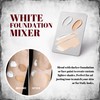 Guxelle White Liquid Foundation, Waterproof Full Coverage Foundation Mixer, White