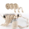 1Rolls Jute Ribbon,Natural Jute Burlap Ribbon Rolls,Hessian Ribbon Natural Burlap