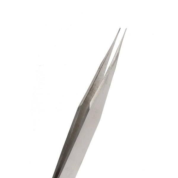 The Beadsmith Tweezers – 5 inches long – Smooth Tapering Tip with a Beveled Fine Point – Made of Stainless Steel - Precision Tool for Crafting and Jewelry Making