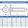 Eisenwaren2000 | M10 x 70 mm Countersunk Screws with Hexagon