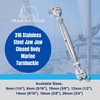 MarineNow Jaw Jaw Closed Body Marine Turnbuckle 316 Stainless Steel