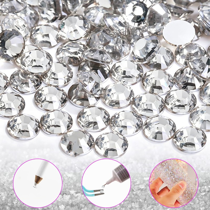Yhsheen Silver Sewing Spikes for Crafts,300 PCS Stude for Clothing