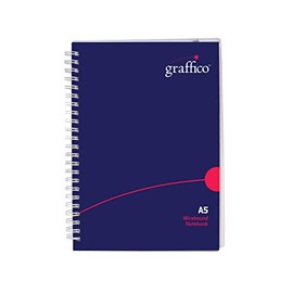GRAFFICO A5 Twin Wire Polypropylene Notebook of 140 Pages (Pack of 1)