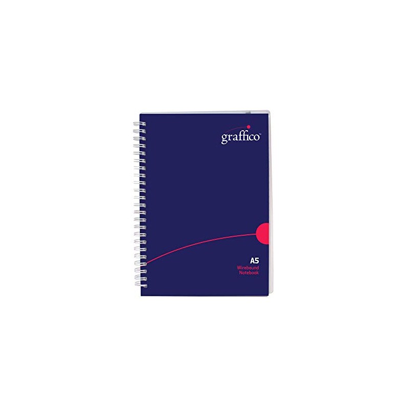 GRAFFICO A5 Twin Wire Polypropylene Notebook of 140 Pages (Pack