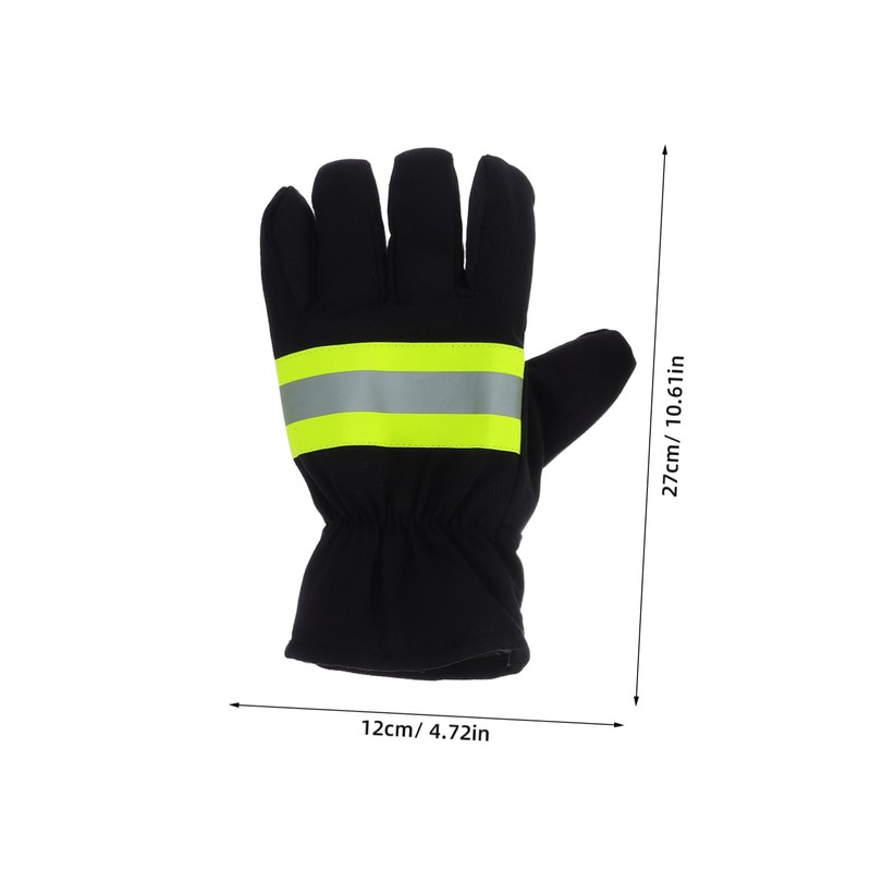 BUGUUYO 1 Pair Firefighter Gloves Fire Resistant for Industrial Use