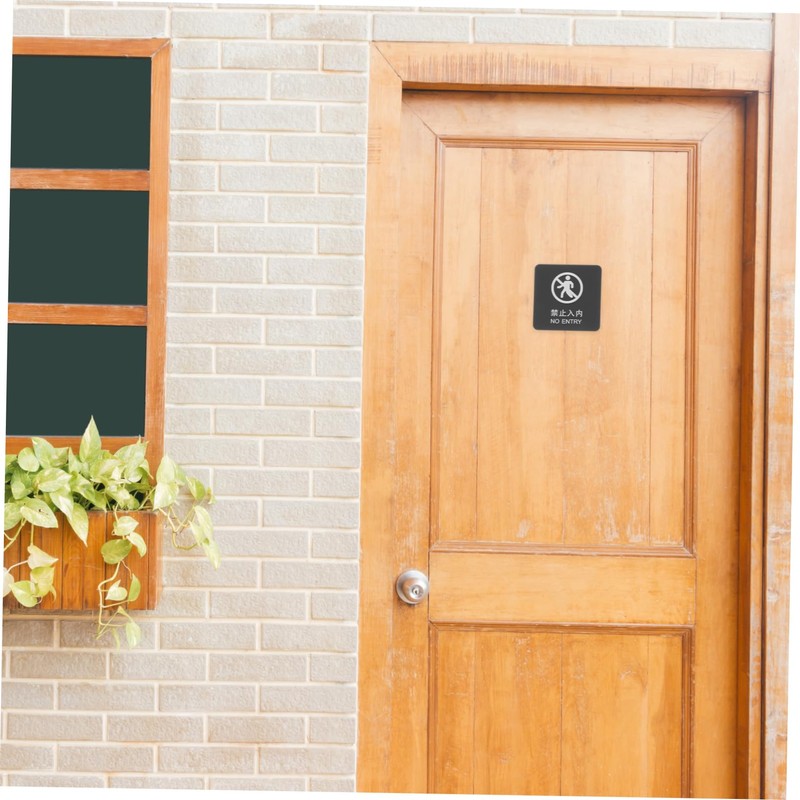 iplusmile No Entry Sign for Indoor Outdoor Use Acrylic Wall