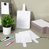 Seajan 100 Pcs Dry Erase Answer Paddle Auction Paddles White