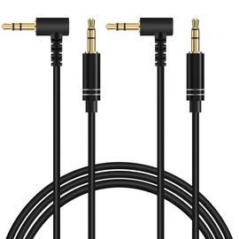 Linkidea Audio Cable for Monster Persona ANC, Clarity BT Designer/HD, Mission Bot, ROC Sport Headphones, Tablets, Speakers, Durable 3.5mm TRS Replacement Aux Cord (5 ft/1.5 m 2Pack)