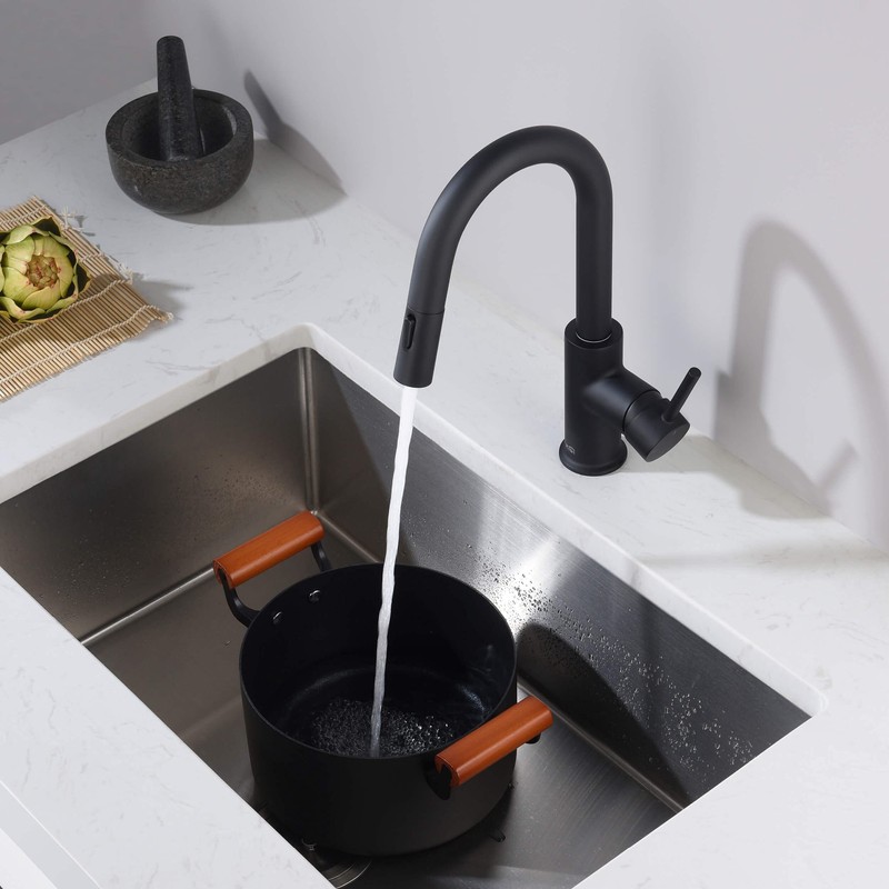 KIBI Single Handle Pull Down Faucet for Kitchen Sink |