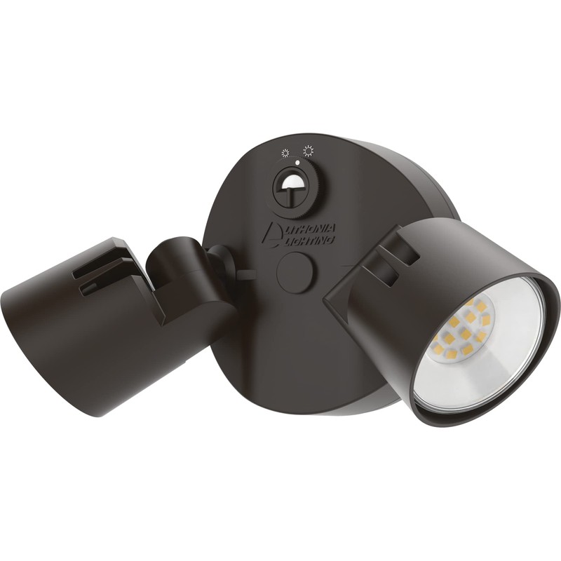 Lithonia Lighting HomeGuard 2-Light LED Outdoor Flood Lights, Dusk to