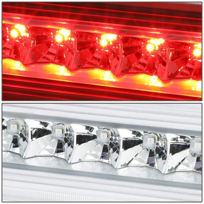 DNA motoring Chrome 3BL-JLIR08-LED-CH LED Third Brake Light