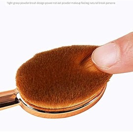 Juego de brochas de maquillaje ovaladas, aplicación rápida e impecable, cepillo de dientes, base, corrector, colorete, crema líquida, polvo, herramien